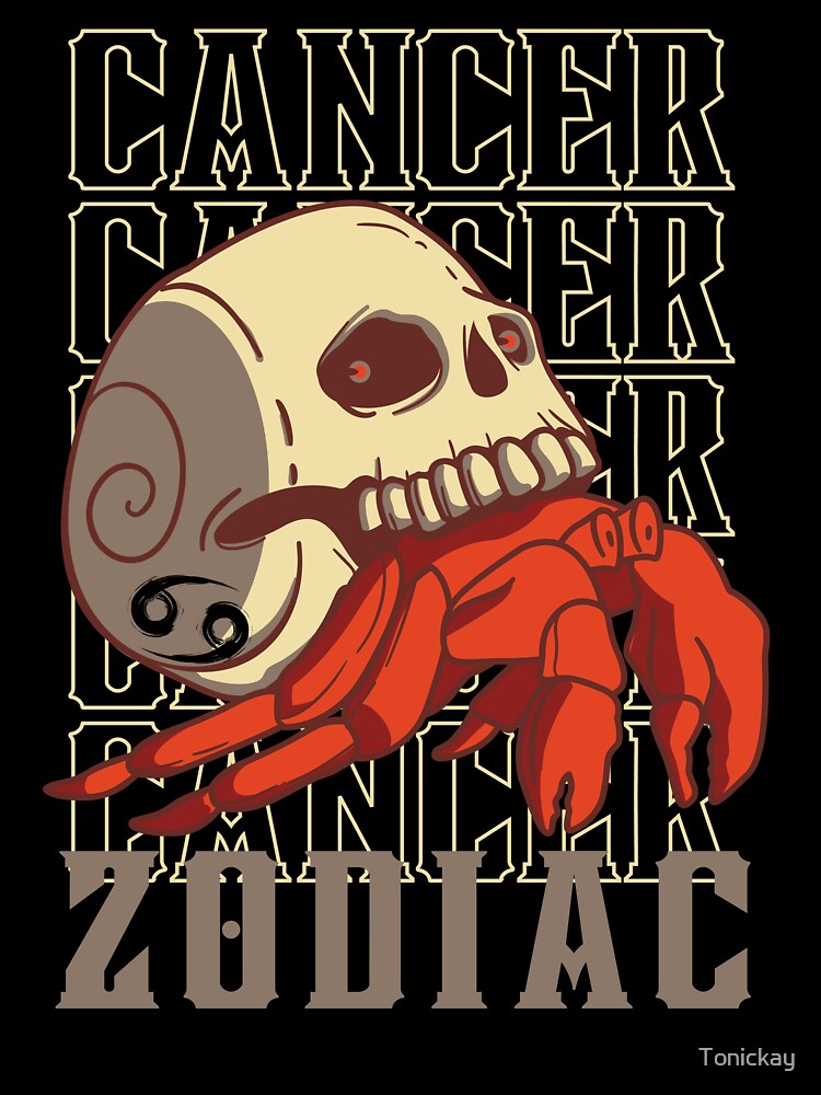 Cancer skull crab by Tonickay T-Shirts, Hoodie, Sweatshirt | BlankRebels.com (Image 3)