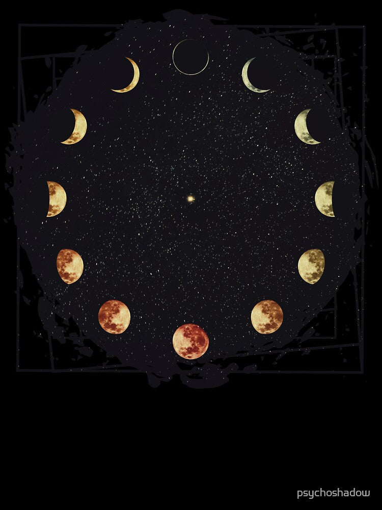 Moon phases by psychoshadow T-Shirts, Hoodie, Sweatshirt | BlankRebels.com (Image 3)
