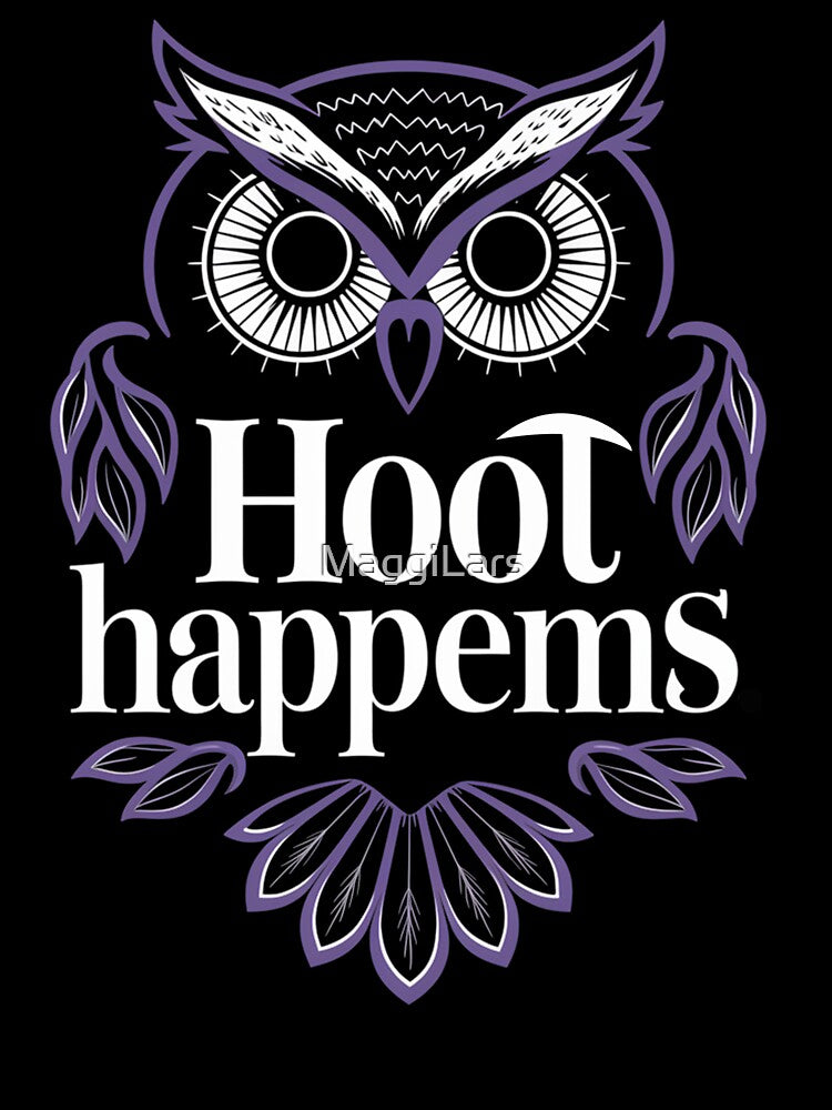 Owl Sarcastic Animal hoot happens by MaggiLars T-Shirts, Hoodie, Sweatshirt | BlankRebels.com (Image 3)