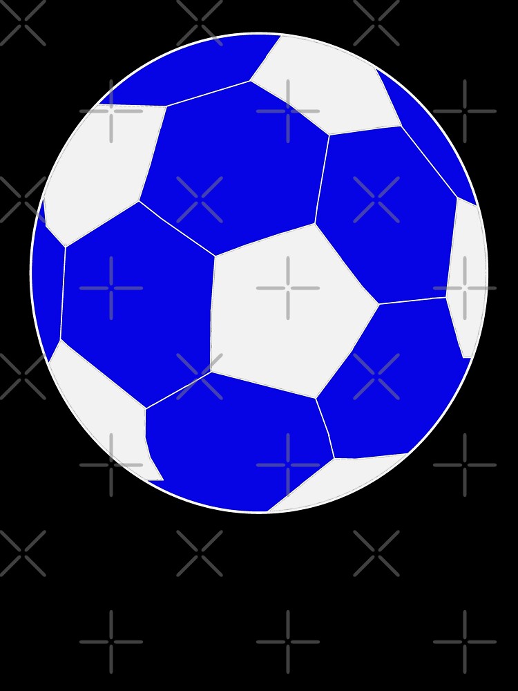 Blue Soccer Ball Drawing by RioCariocaClub