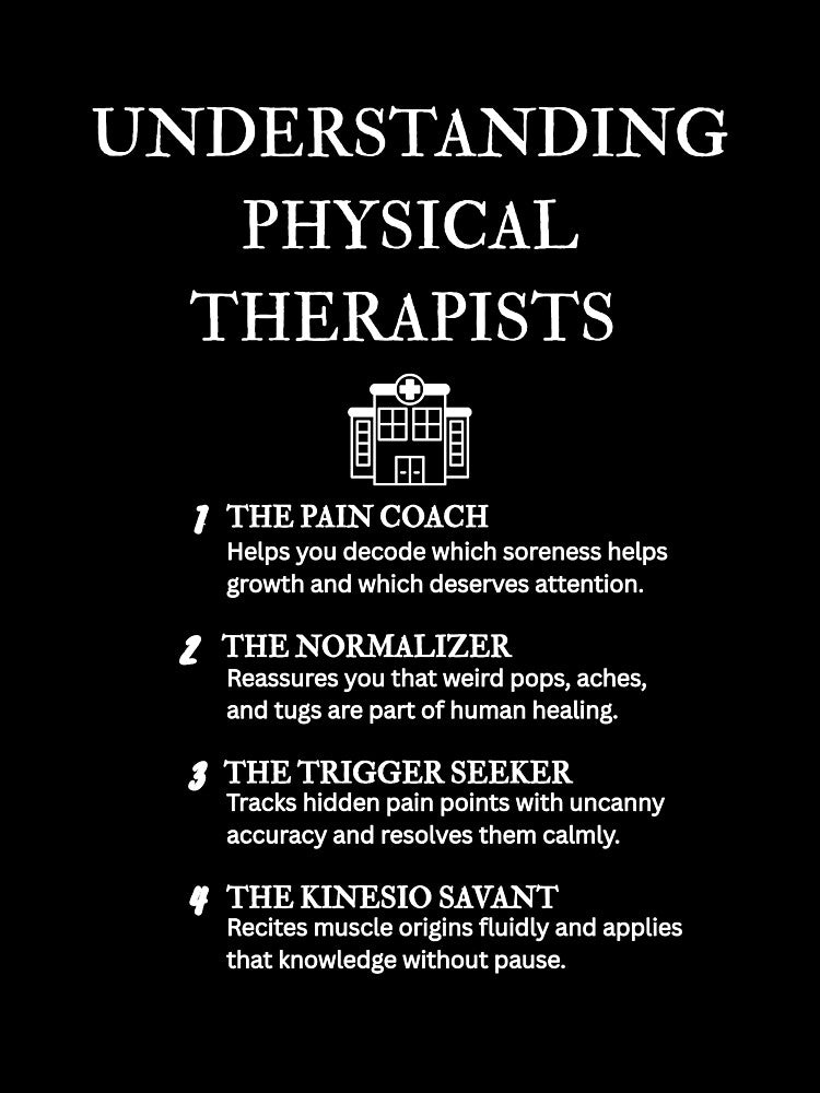 Physical Therapist Stereotypes – Fun Design – Black by PsyFlow35 T-Shirts, Hoodie, Sweatshirt | BlankRebels.com (Image 3)