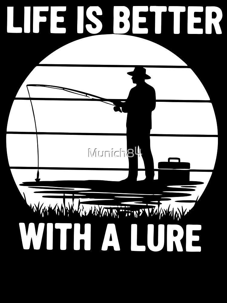 Angler Sunset Life is Better With a Lure by Munich84 T-Shirts, Hoodie, Sweatshirt | BlankRebels.com (Image 3)