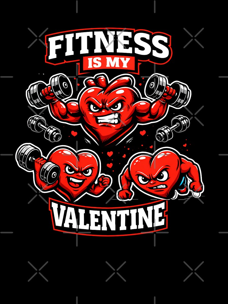 Fitness Is My Valentine by Shanker-studio T-Shirts, Hoodie, Sweatshirt | BlankRebels.com (Image 3)