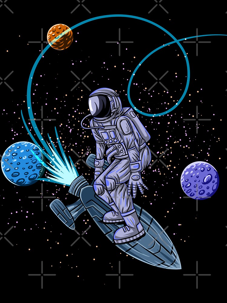 surfing astronaut 3 by lovefate-art T-Shirts, Hoodie, Sweatshirt | BlankRebels.com (Image 3)
