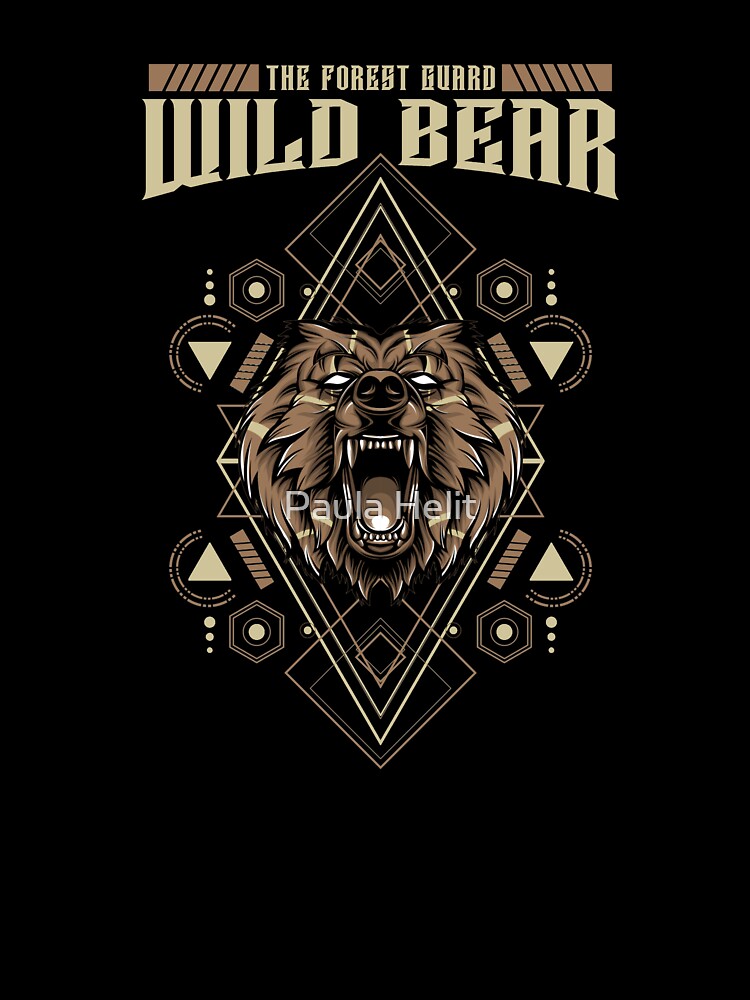 Wild Bear Tattoo by Paula Helit T-Shirts, Hoodie, Sweatshirt | BlankRebels.com (Image 3)