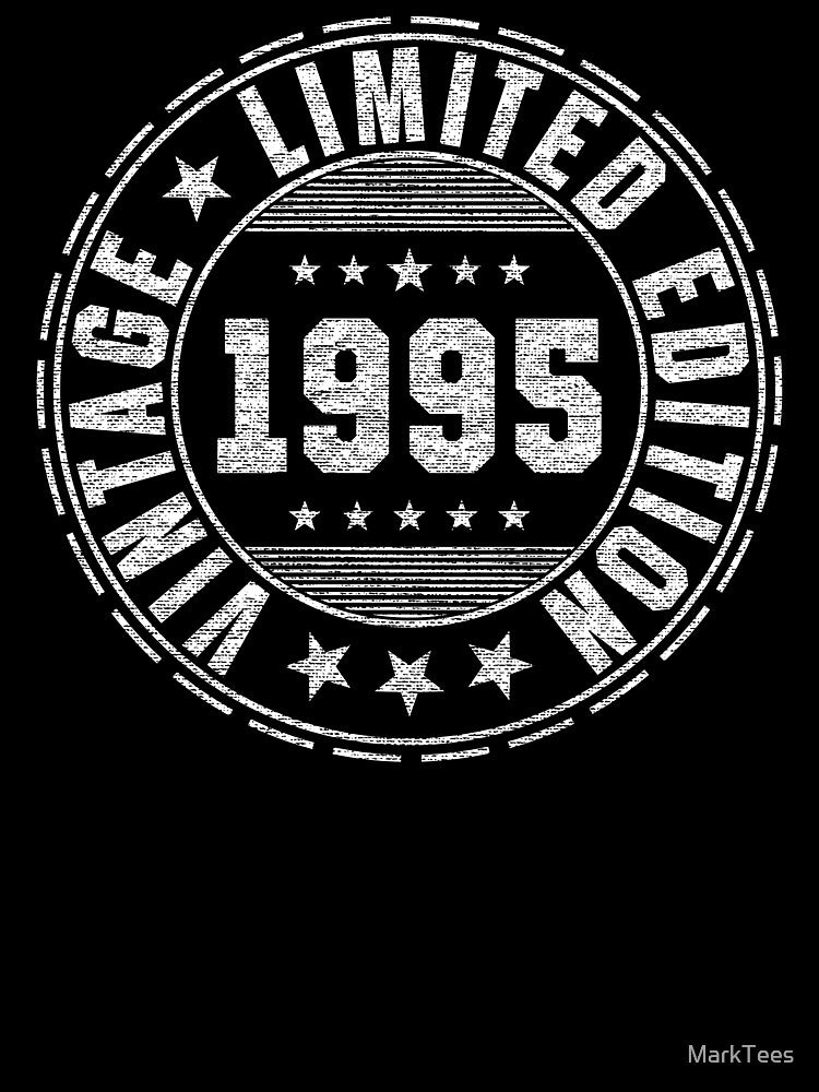1995 Vintage Limited Edition 27 Year Old 27th Birthday by MarkTees T-Shirts, Hoodie, Sweatshirt | BlankRebels.com (Image 3)