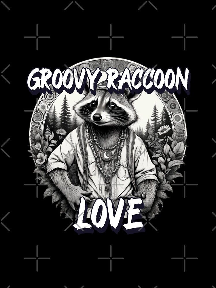 Hippie Raccoon in pen and ink by EmeraldCauldren T-Shirts, Hoodie, Sweatshirt | BlankRebels.com (Image 3)