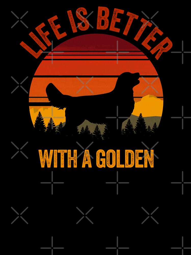 Life Is Better With A Golden Retriever Vintage Country Dog Gift by Guarddogdrive T-Shirts, Hoodie, Sweatshirt (Image 3)