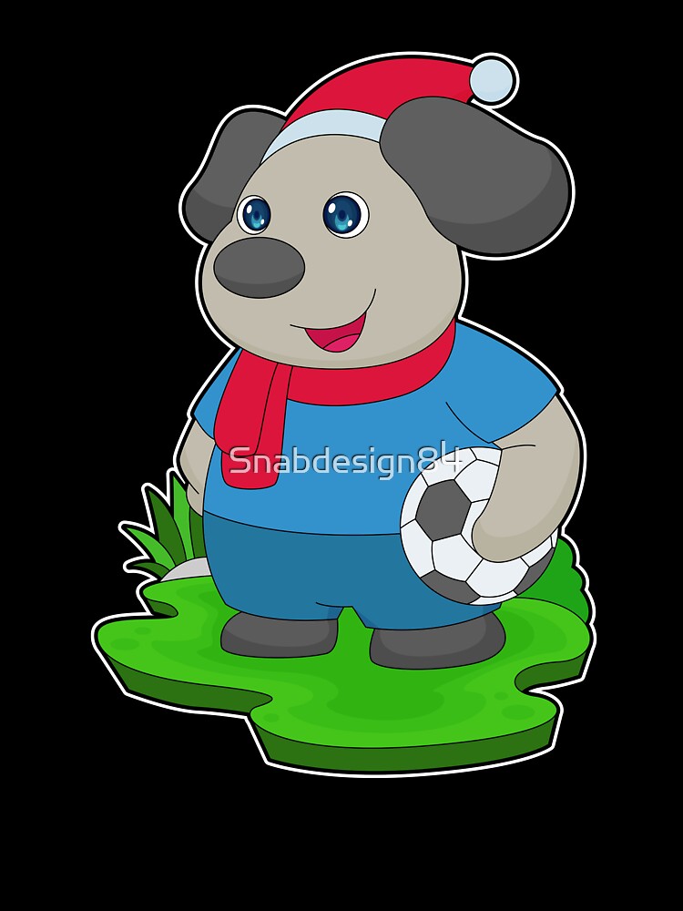 Dog Christmas Soccer by Snabdesign84