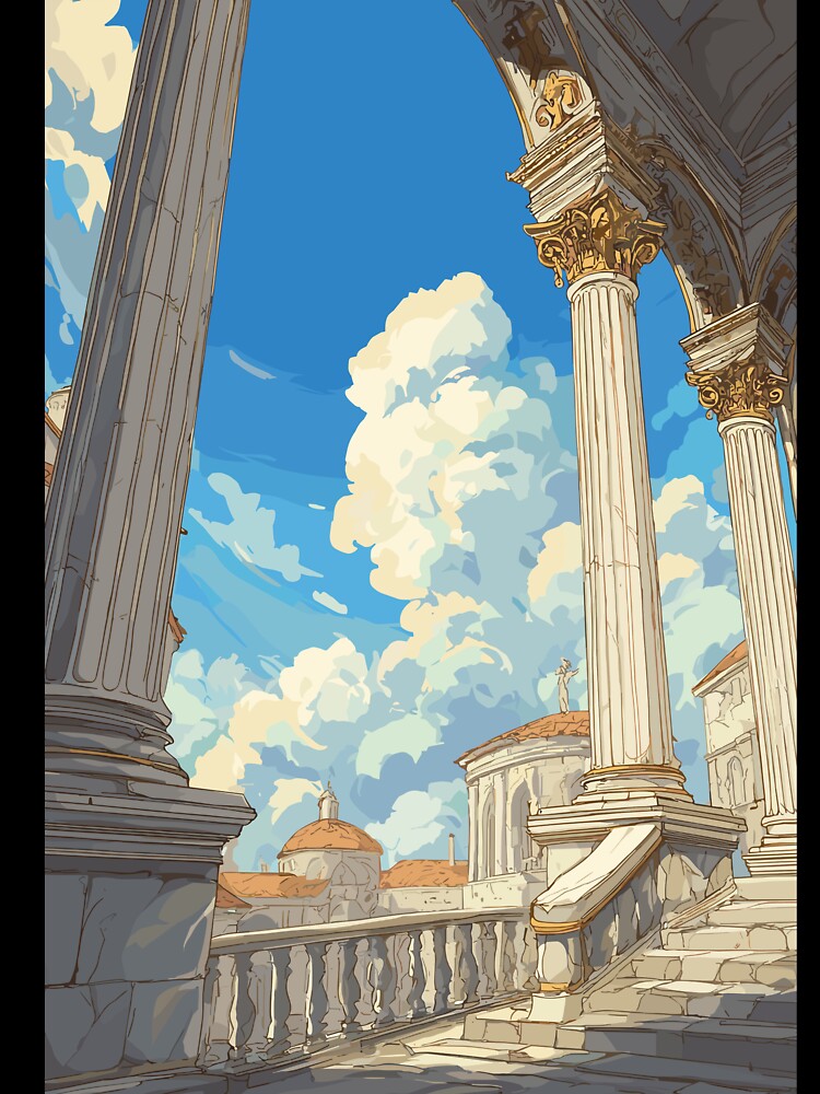 The Scholar’s View Classical Architecture Light Academia by bapupa T-Shirts, Hoodie, Sweatshirt | BlankRebels.com (Image 3)
