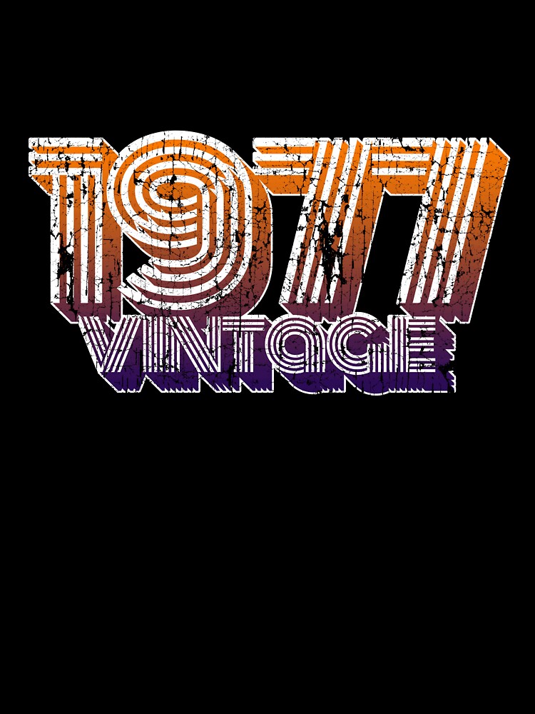 Vintage 1977 41th Birthday T Shirt Oldschool 70s Dad Gift by roarr Hoodie, Sweatshirt | BlankRebels.com (Image 3)