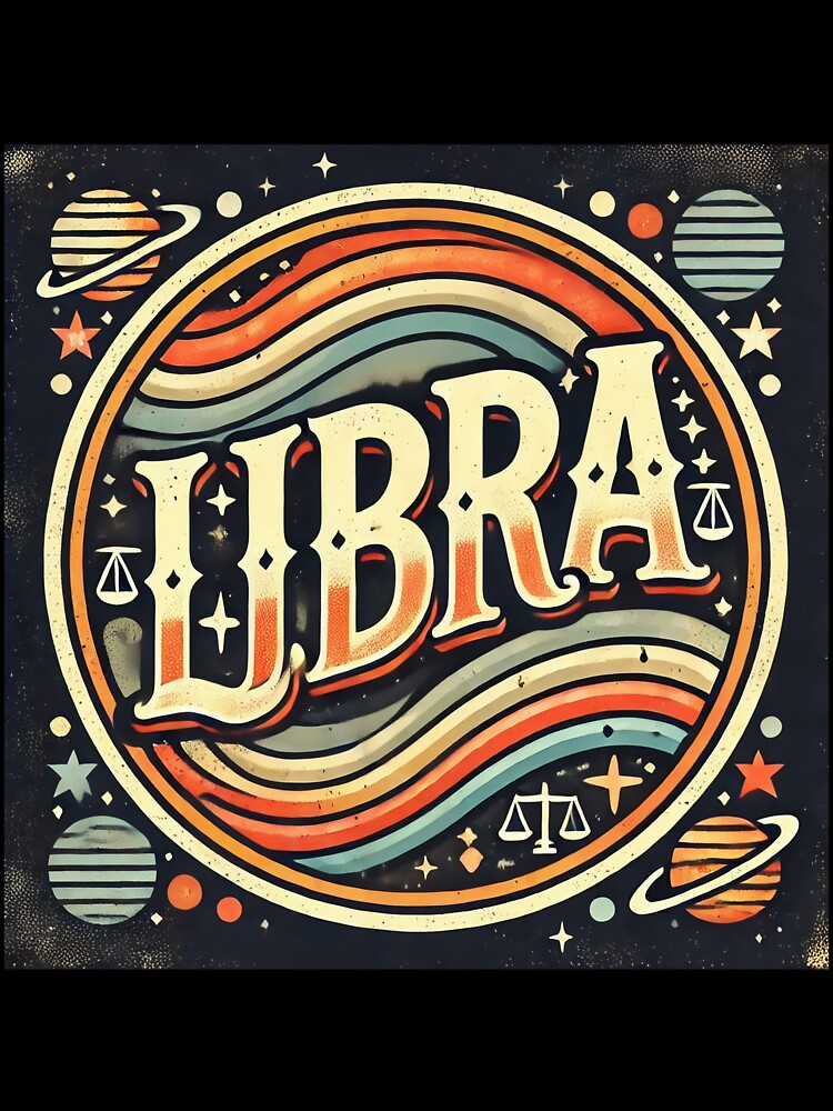 Libra Retro Star Sign by Sototos® ⭐⭐⭐⭐⭐ T-Shirts, Hoodie, Sweatshirt | BlankRebels.com (Image 3)