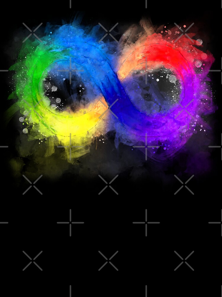 Autism Infinity Symbol Watercolour by GeorgeStark T-Shirts, Hoodie, Sweatshirt | BlankRebels.com (Image 3)