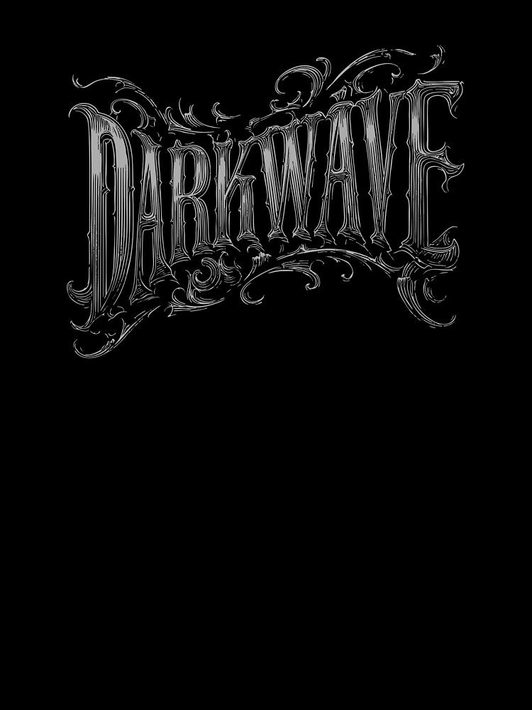 DARKWAVE | Gothic font motif by drizzd T-Shirts, Hoodie, Sweatshirt | BlankRebels.com (Image 3)