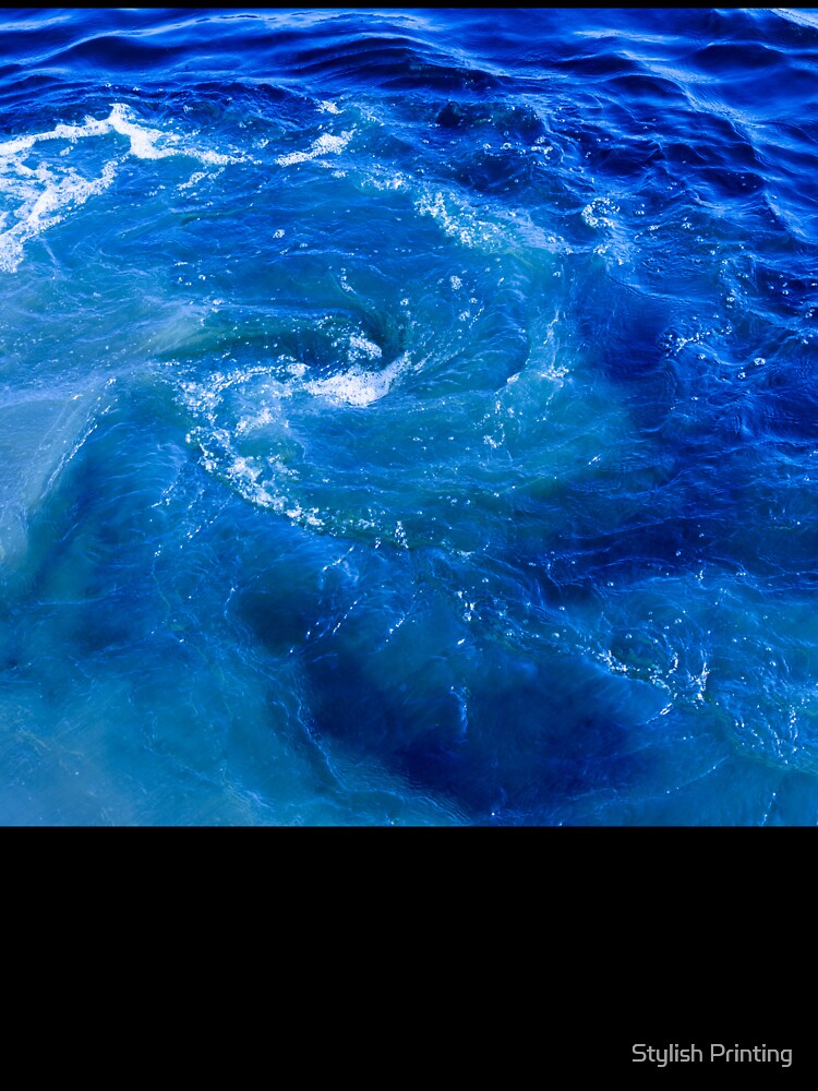 Tuquoise Blue Ocean Waves by Stylish Printing T-Shirts, Hoodie, Sweatshirt | BlankRebels.com (Image 3)