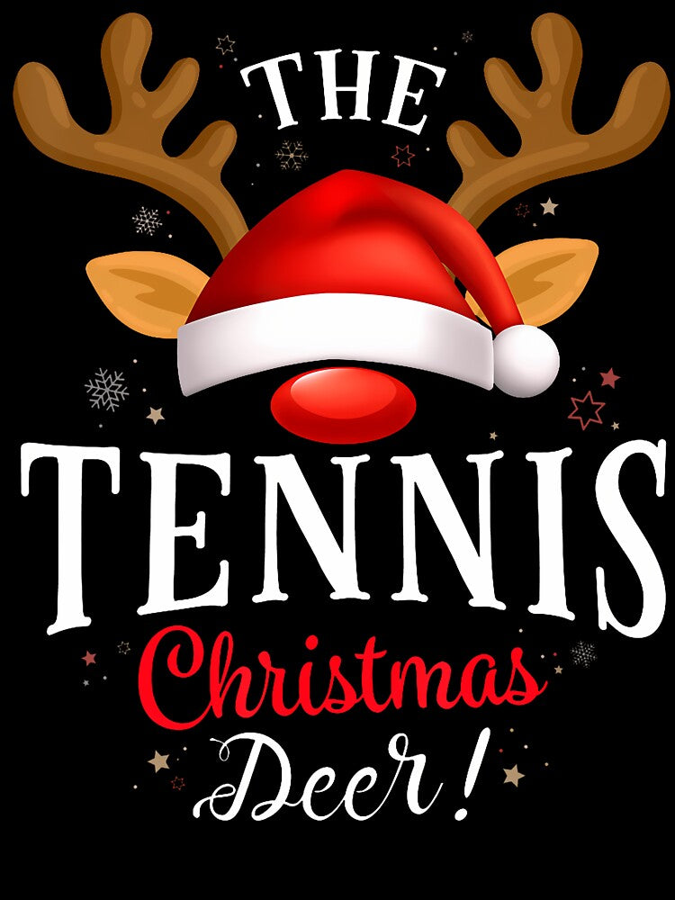 Tennis Christmas Deer Pjs Xmas Family Matching by CaraJennie T-Shirts, Hoodie, Sweatshirt | BlankRebels.com (Image 3)