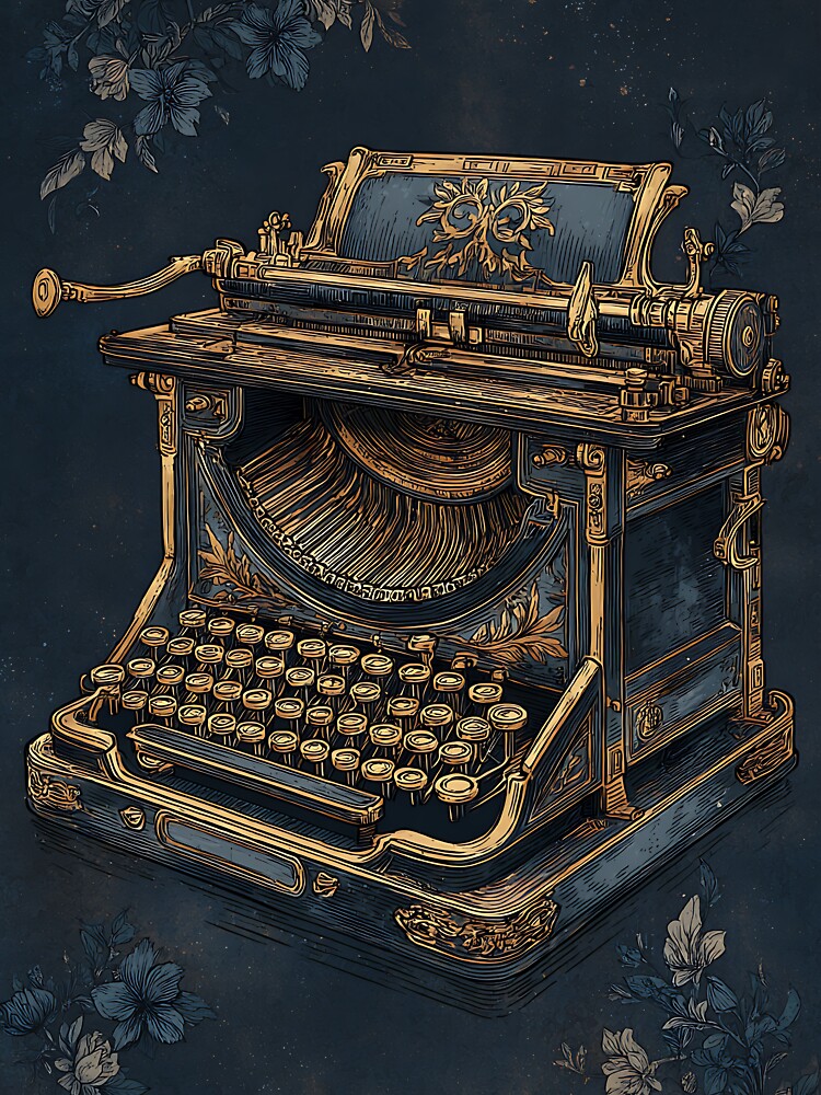 Dark Academia: Timeless Antique Typewriter by bapupa T-Shirts, Hoodie, Sweatshirt | BlankRebels.com (Image 3)