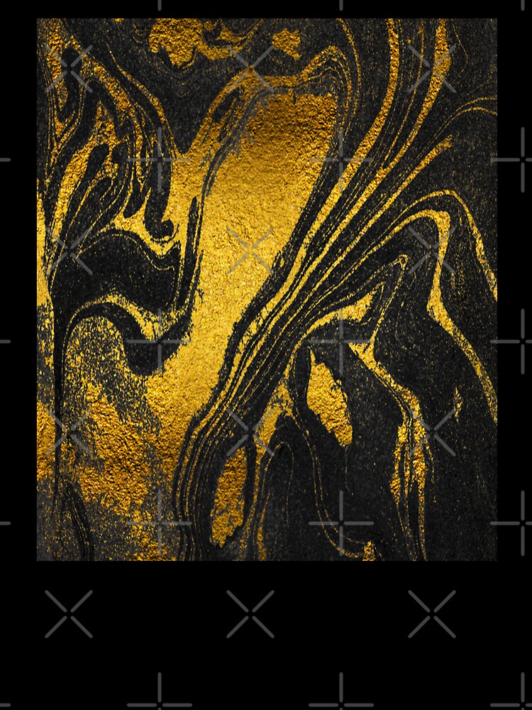 black and gold marble pattern by virilamissa T-Shirts, Hoodie, Sweatshirt | BlankRebels.com (Image 3)
