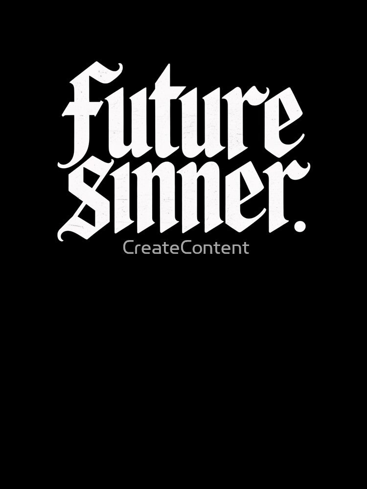 Future Sinner Gothic Grunge Shirt – Edgy Streetwear Aesthetic Tee for Rebels & Rule Breakers by CreateContent... (Image 3)
