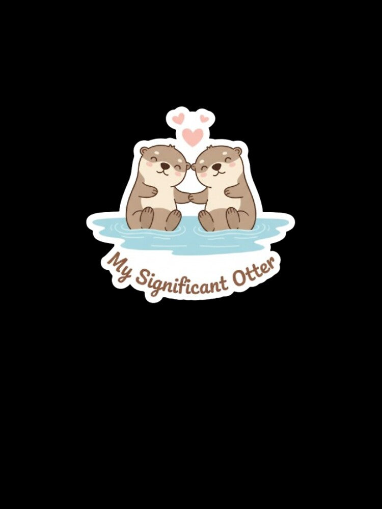 Cute Otter Couple: Significant Otter by LaElee T-Shirts, Hoodie, Sweatshirt | BlankRebels.com (Image 3)