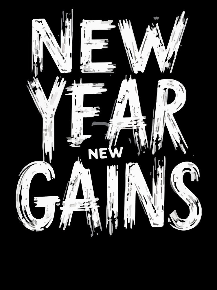 New Year New Gains - Funny Gym Fitness Motivation - Distressed Vintage Workout 2026 by Design-Pro-21 T-Shirts,... (Image 3)