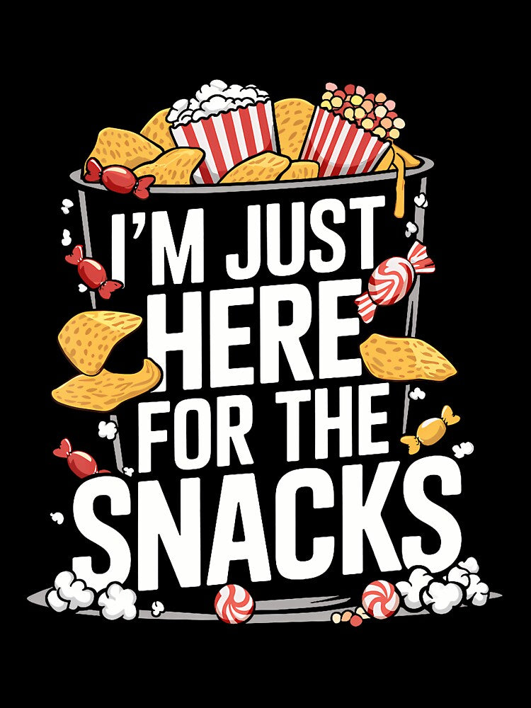 I'M Just Here For The Snacks Funny Food Lover Foodie by scottsurswab T-Shirts, Hoodie, Sweatshirt | BlankRebels.com (Image 3)