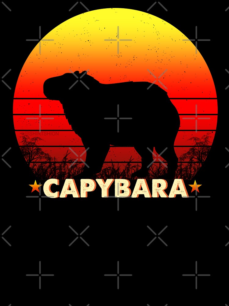 Capybara Desert Retro Vintage Sunset Animals T-Shirts, Hoodie, Sweatshirt