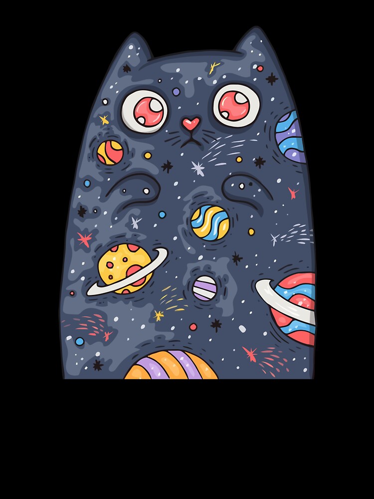 space cat by zaher97 T-Shirts, Hoodie, Sweatshirt | BlankRebels.com (Image 3)