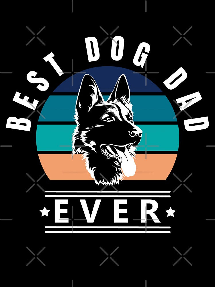 Best Dog Dad Ever German Shepherd Dog Vintage Sunset w by LindaCooke T-Shirts, Hoodie, Sweatshirt | BlankRebels.com (Image 3)