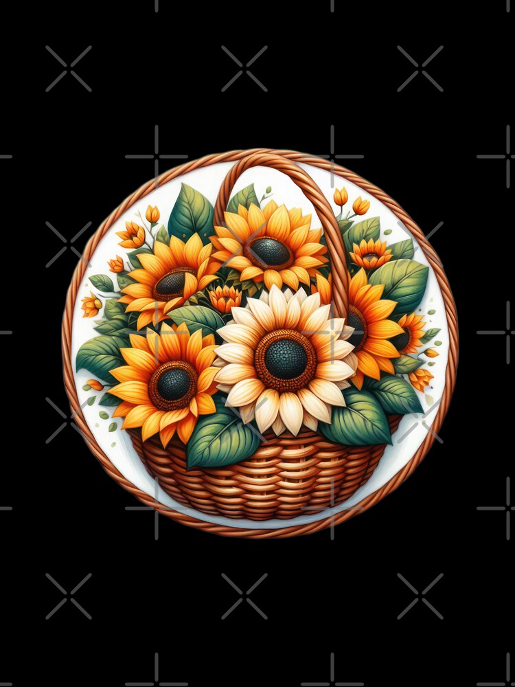 basket of sunflowers Botanical Beauty Floral Arrangements by Expressions-Sel T-Shirts, Hoodie, Sweatshirt (Image 3)
