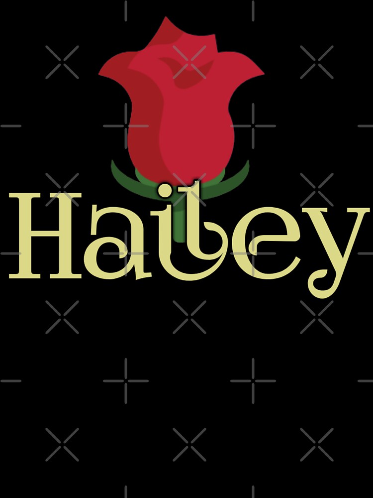 Name Hailey Lettering With Rose by Delandor T-Shirts, Hoodie, Sweatshirt | BlankRebels.com (Image 3)