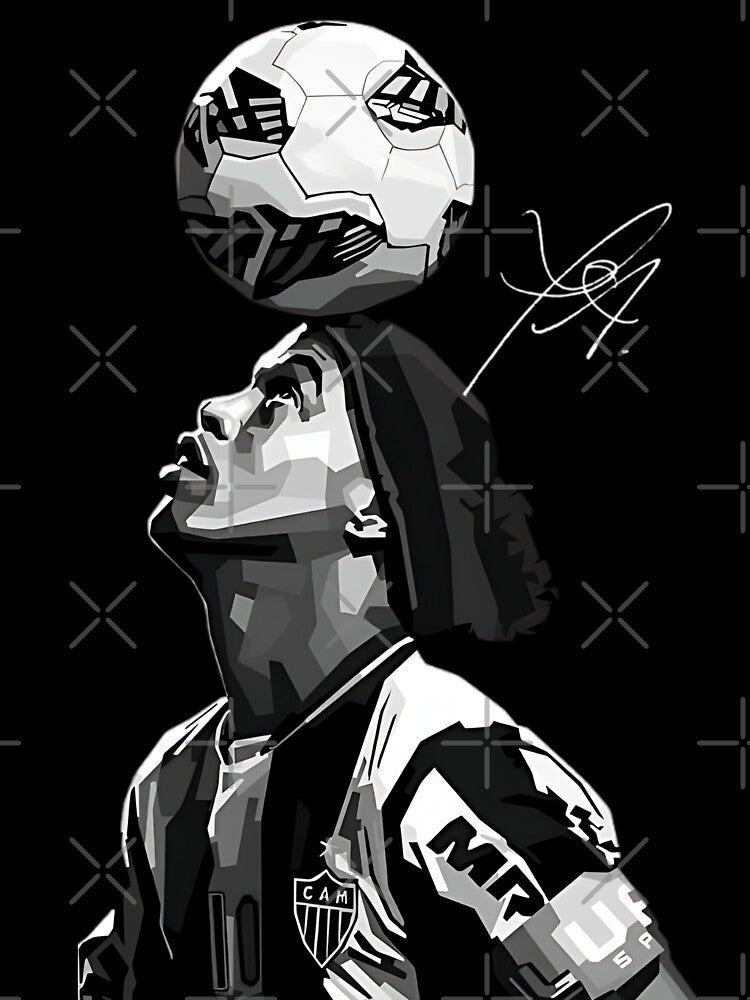 Ronaldinho - black white by MAX MILLER T-Shirts, Hoodie, Sweatshirt | BlankRebels.com (Image 3)
