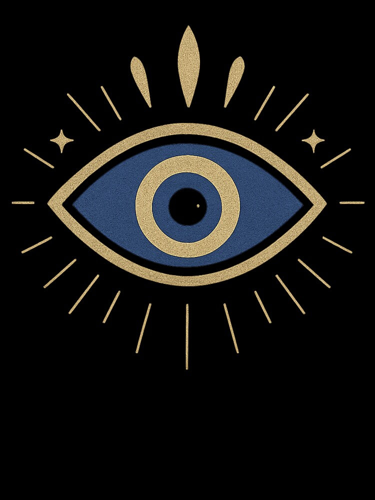 ASTROLOGY, HOROSCOPE, TAROT - MINIMALIST BLUE EVIL EYE by SbrenArt T-Shirts, Hoodie, Sweatshirt | BlankRebels.com (Image 3)