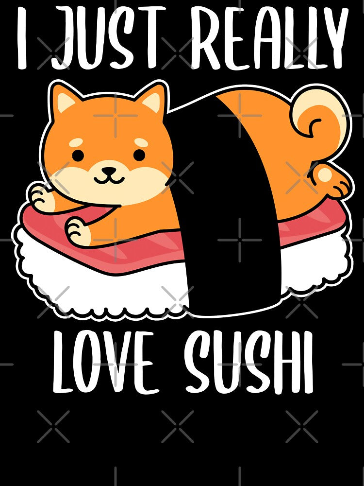 I Just Really Love Sushi Cute Sushi Cat by OnepixArt T-Shirts, Hoodie, Sweatshirt | BlankRebels.com (Image 3)