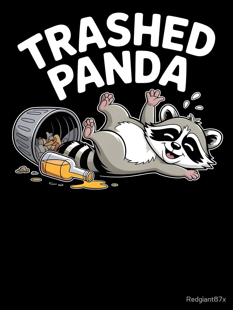 Trashed Panda Drunk Raccoon – Playful Trash Panda Meme Design by Redgiant87x T-Shirts, Hoodie, Sweatshirt (Image 3)