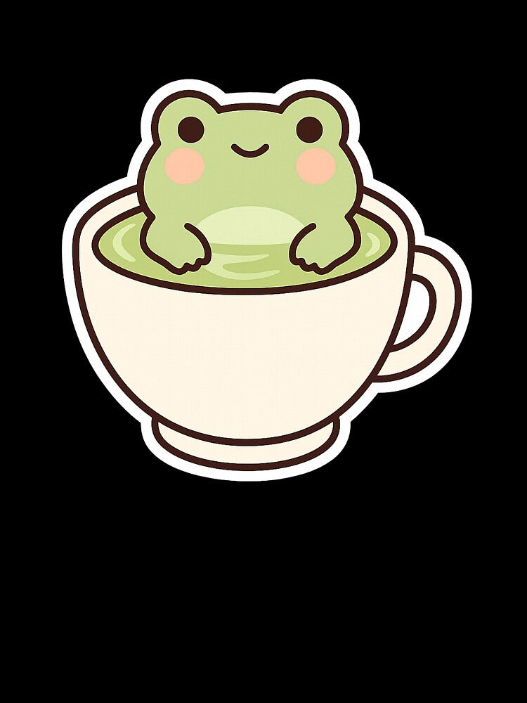 Cozy Matcha Frog Sticker by Tripconic T-Shirts, Hoodie, Sweatshirt | BlankRebels.com (Image 3)
