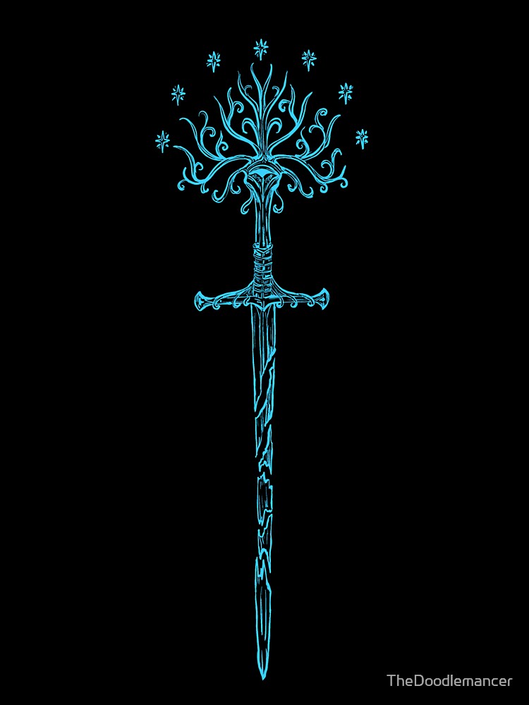 The King’s Sigil (blue line dark) by TheDoodlemancer