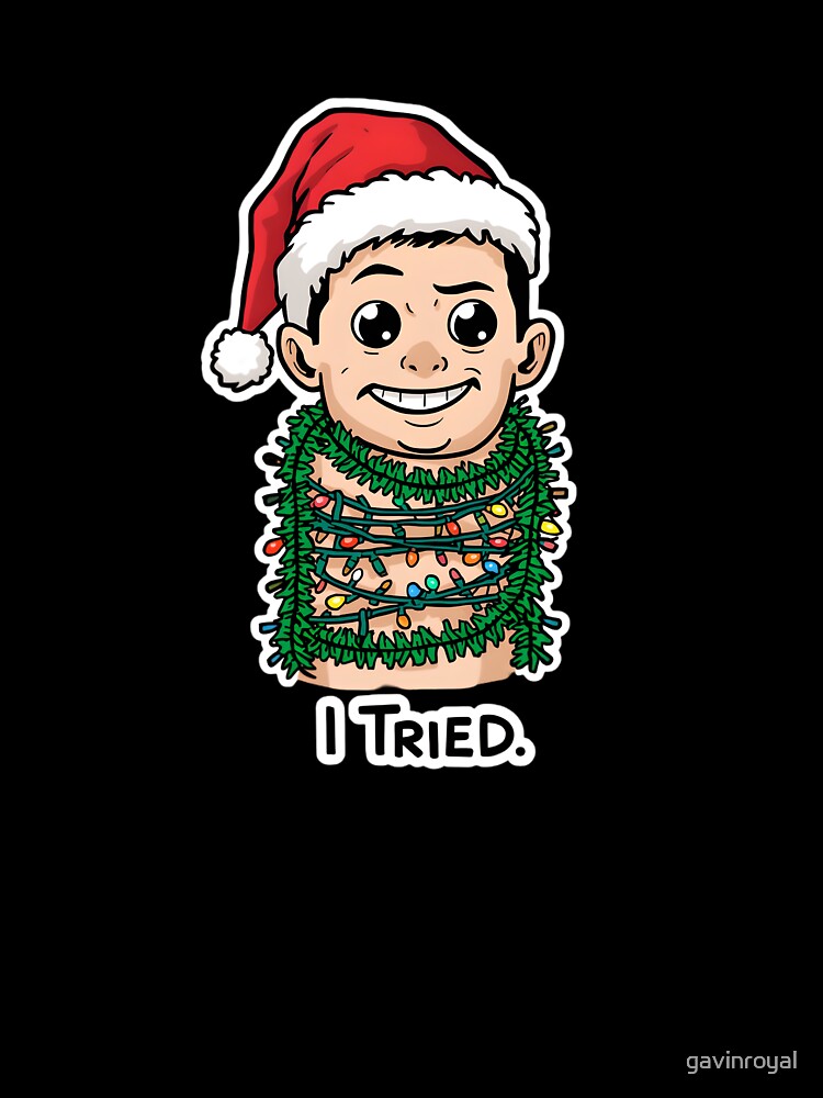 I Tried to Be Festive – Funny Christmas Meme Design by gavinroyal