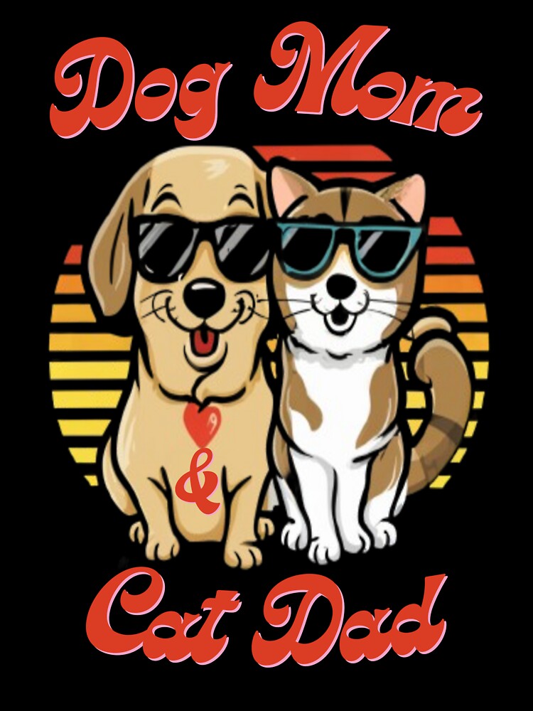 Funny Dog Mom and Cat Dad Shirts/Hilarious Outfits for Pet Lovers by medbouk1 Hoodie, Sweatshirt | BlankRebels.com (Image 3)