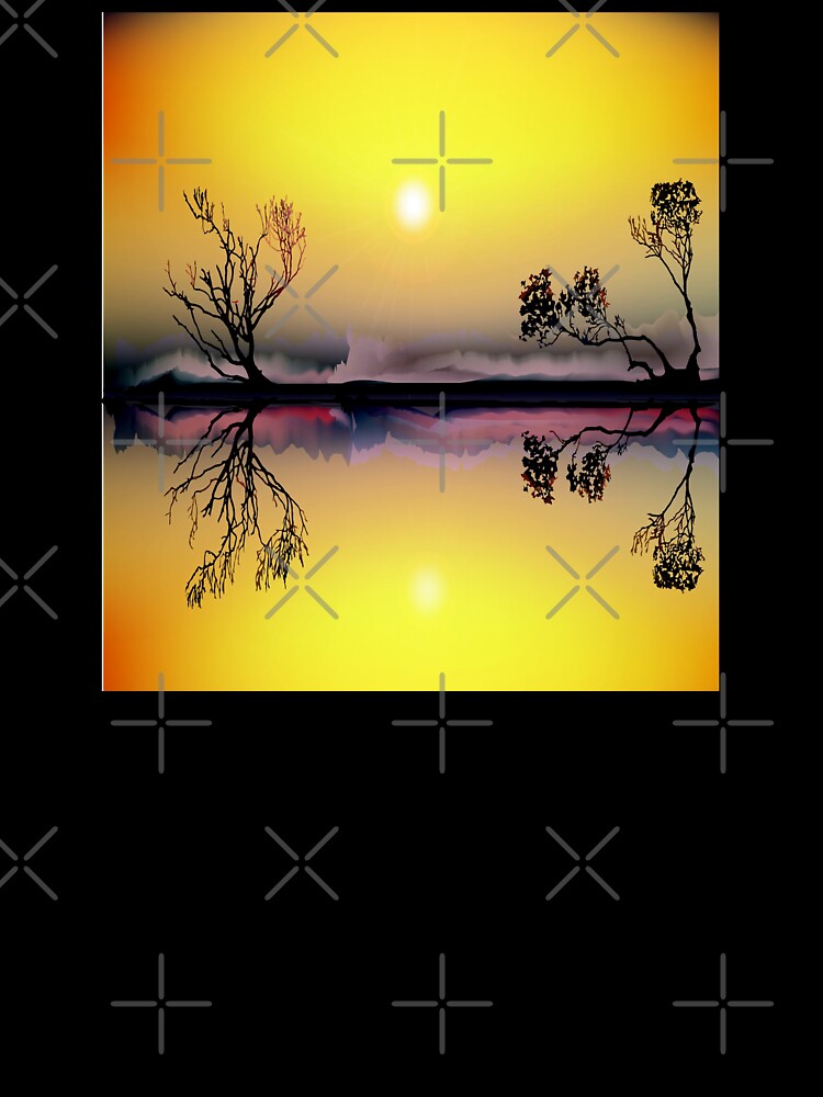 Landscape Sunset River by DigitalNobleman T-Shirts, Hoodie, Sweatshirt | BlankRebels.com (Image 3)