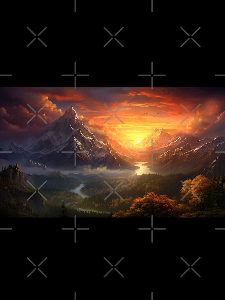 Fantasy Landscape Sunset Valley T-Shirts, Hoodie, Sweatshirt