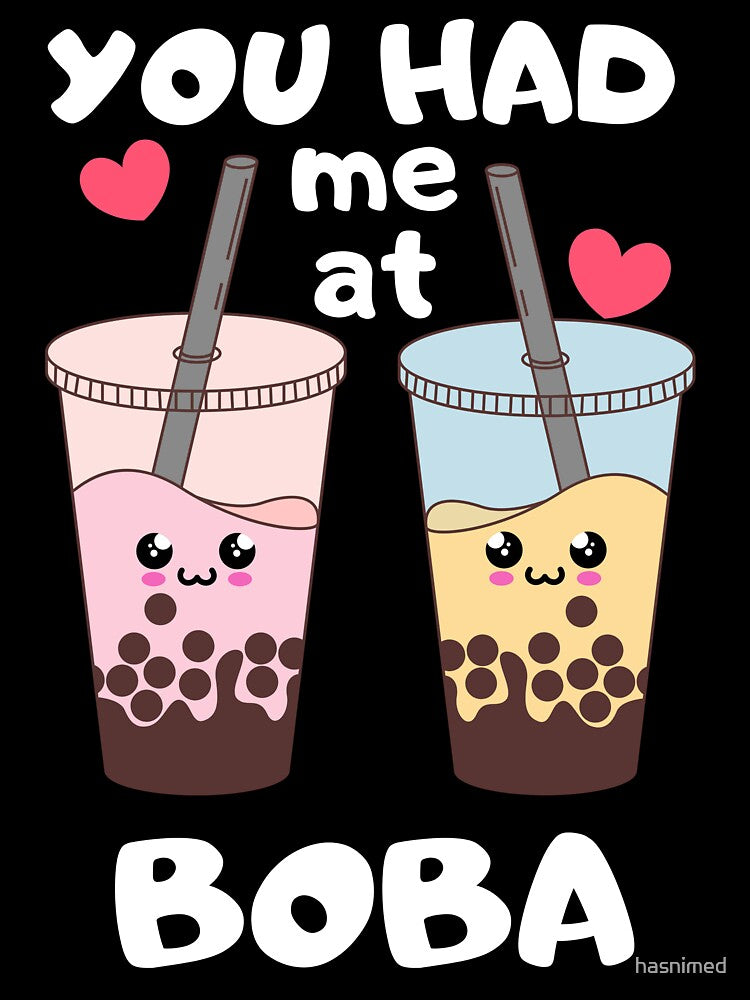 You Had Me At Boba Cute Kawaii Bubble Tea by hasnimed T-Shirts, Hoodie, Sweatshirt | BlankRebels.com (Image 3)