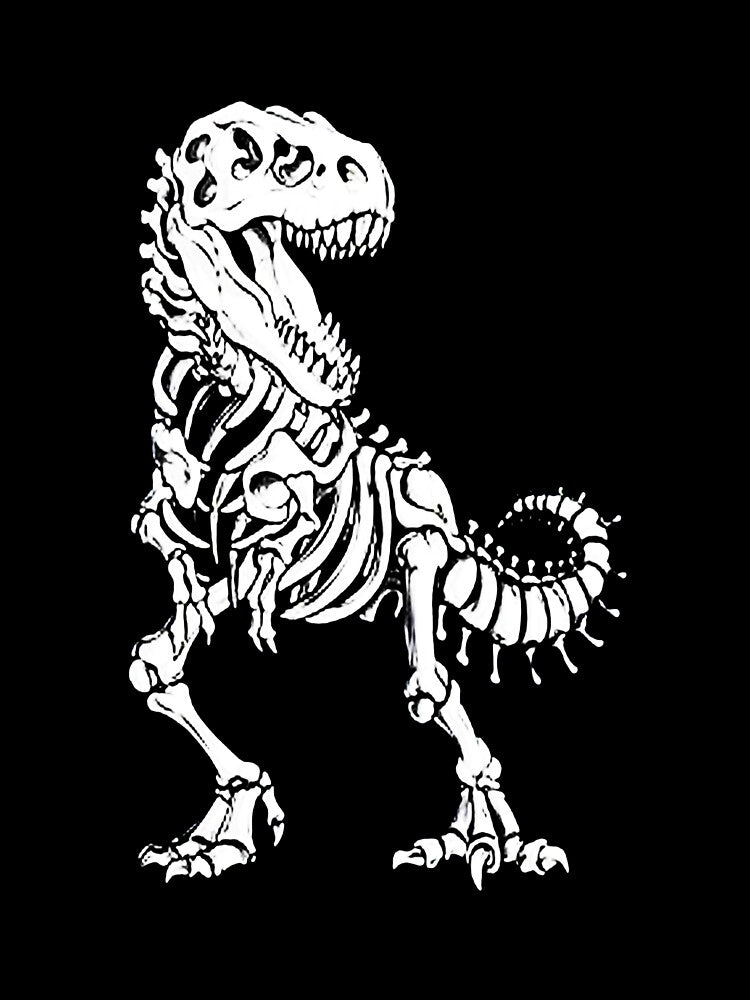 Dinosaur Skeleton Halloween T-rex by febyriana T-Shirts, Hoodie, Sweatshirt | BlankRebels.com (Image 3)