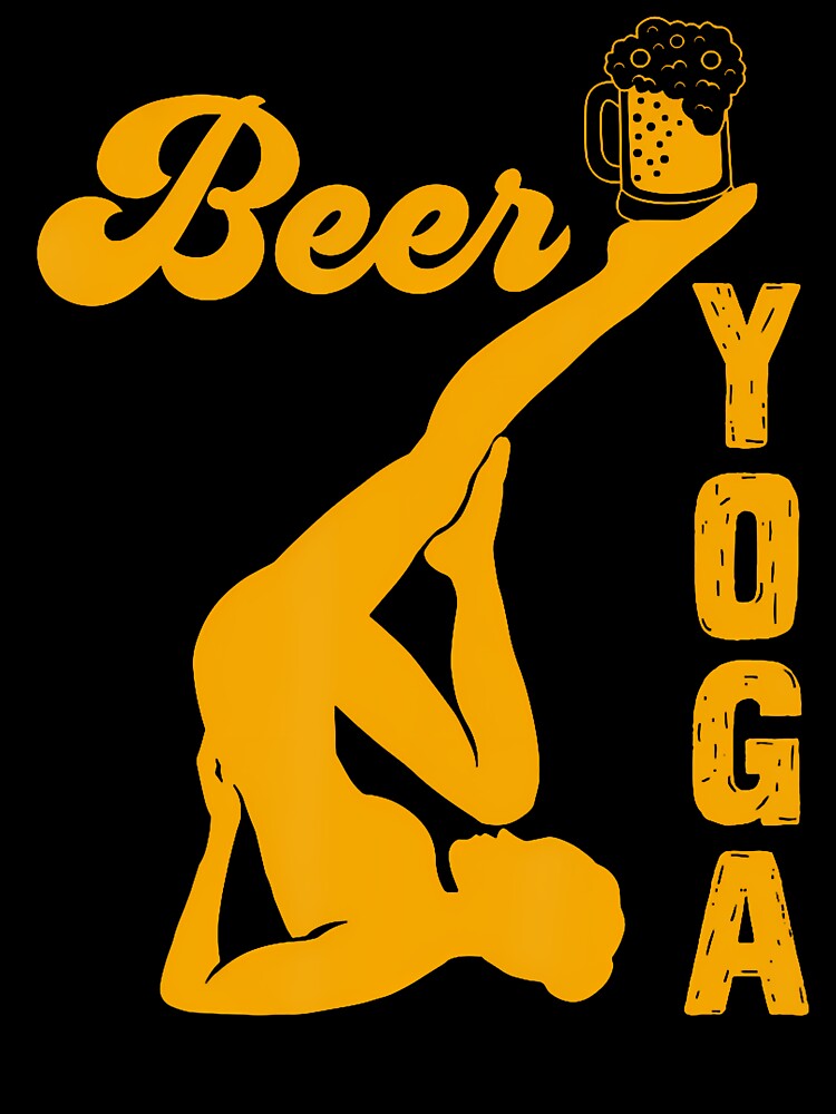 Yoga Beer Yoga Beer Drinker Funny Beer Yoga by EdithKelly1