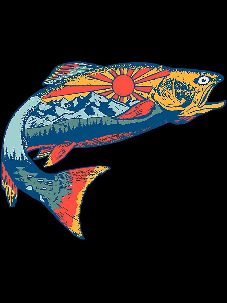 Trout Outdoor Illustration Series by YesterDayCheck T-Shirts, Hoodie, Sweatshirt | BlankRebels.com (Image 3)