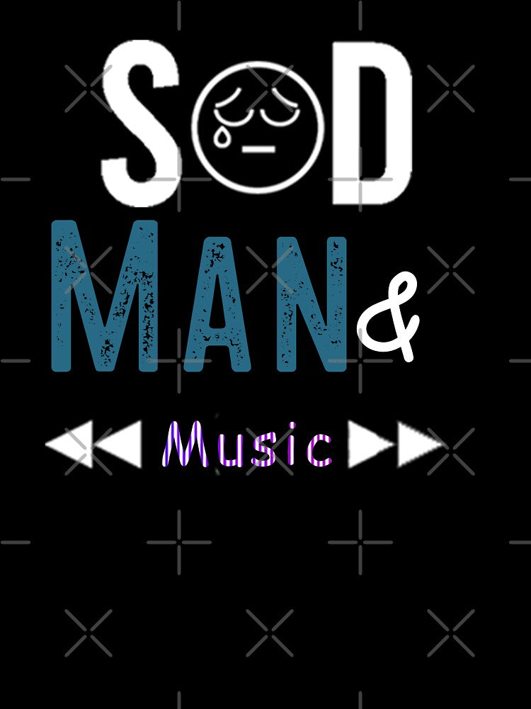 Sad Man And Music-Black and white, Quote by BestDes T-Shirts, Hoodie, Sweatshirt | BlankRebels.com (Image 3)
