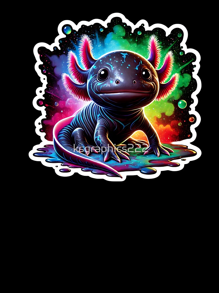 Axolotl Art #180 | Axolotl Lovers by ksgraphics222 T-Shirts, Hoodie, Sweatshirt | BlankRebels.com (Image 3)