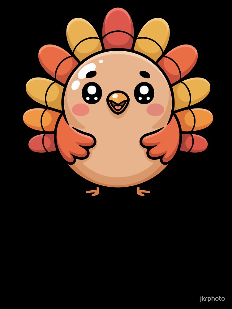kawaii thanksgiving turkey by jkrphoto T-Shirts, Hoodie, Sweatshirt | BlankRebels.com (Image 3)