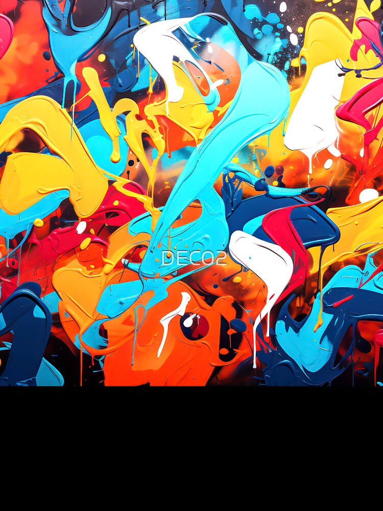Vibrant Edgy Bold Colorful Contemporary Abstract Painting T-Shirts, Hoodie, Sweatshirt