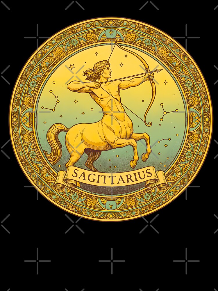 VINTAGE SAGITTARIUS ZODIAC SIGN by infinitearte T-Shirts, Hoodie, Sweatshirt | BlankRebels.com (Image 3)
